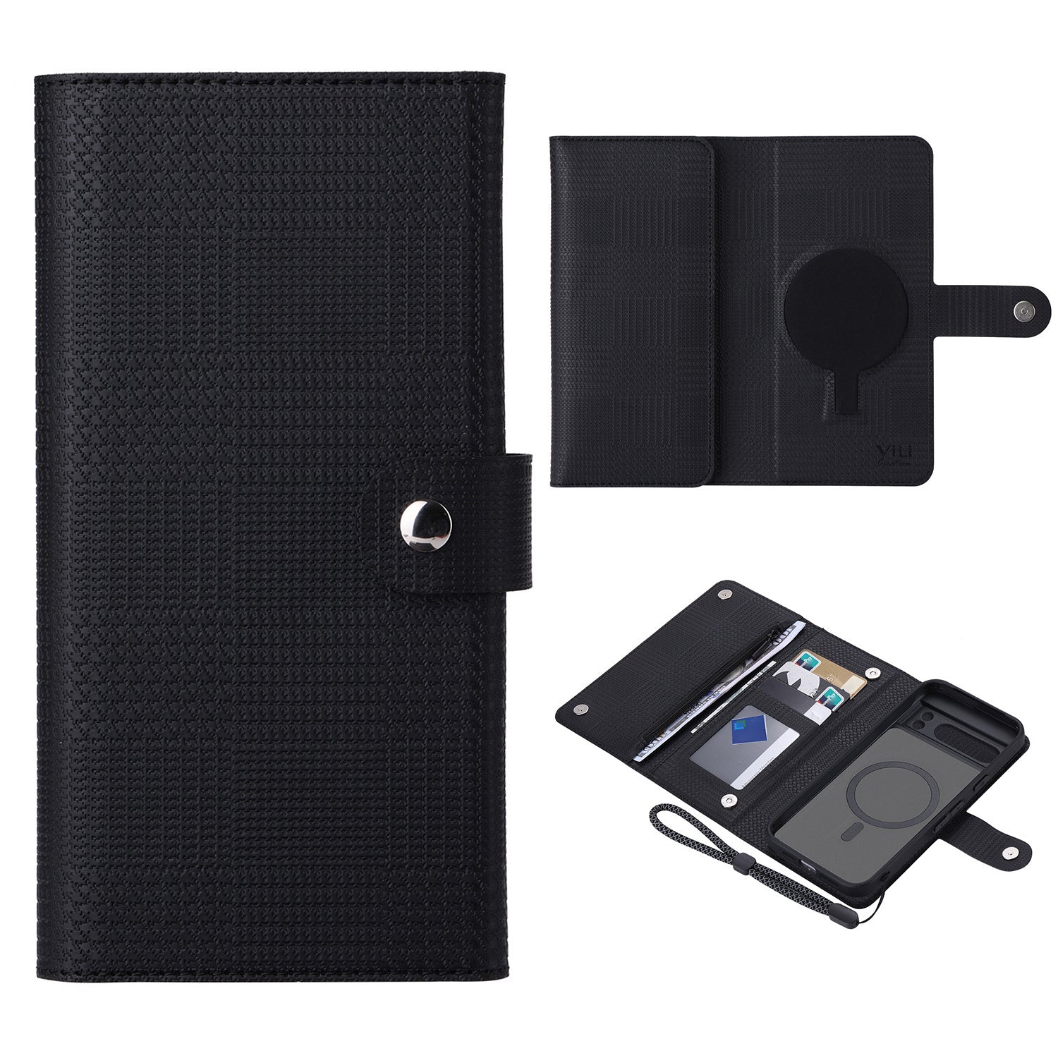 VILI GHB Series for Google Pixel 8 Pro Magnetic Case Detachable Wallet Leather Phone Cover VILI GHB Series for Google Pixel 8 Pro Magnetic Case Detachable Wallet Leather Phone Cover